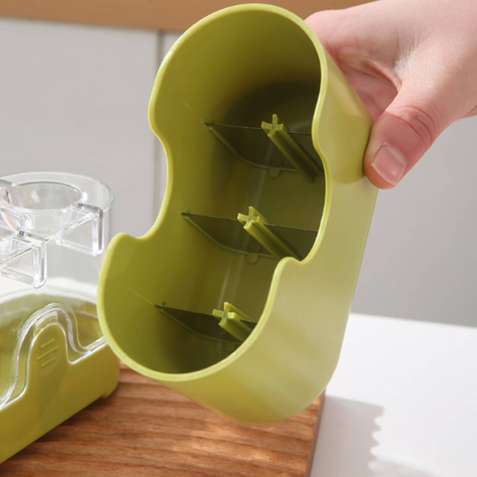 Kitchen Gadgets Tools - 2-in-1 Cherry Pitter and Cutter Food-Grade