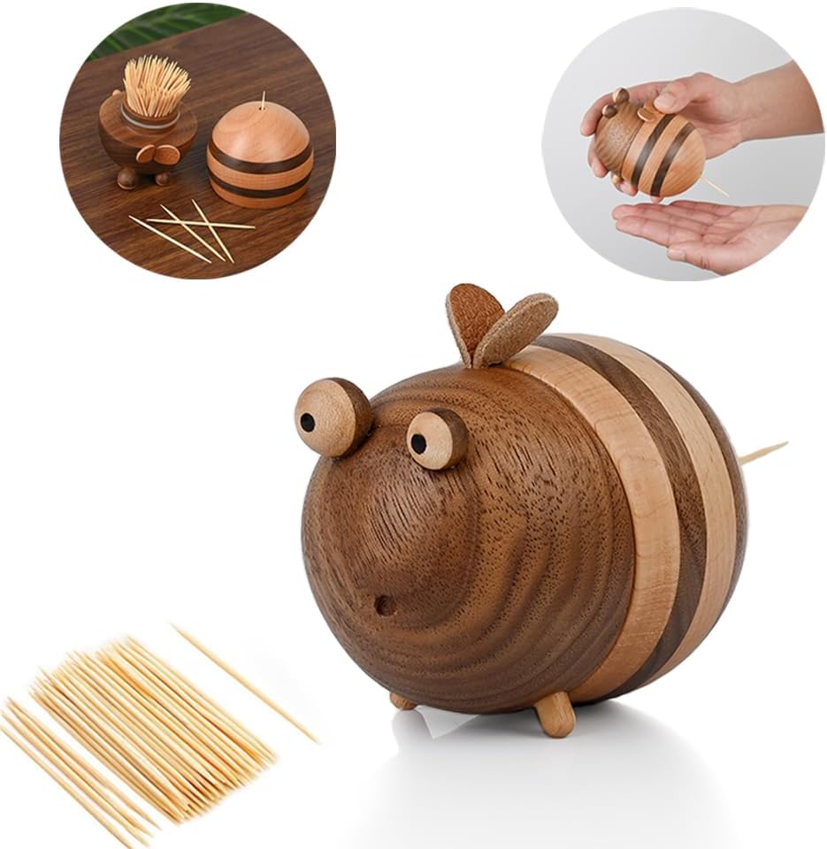 Kitchen Gadgets Images - Bee Toothpick Holder Dispenser with 150
