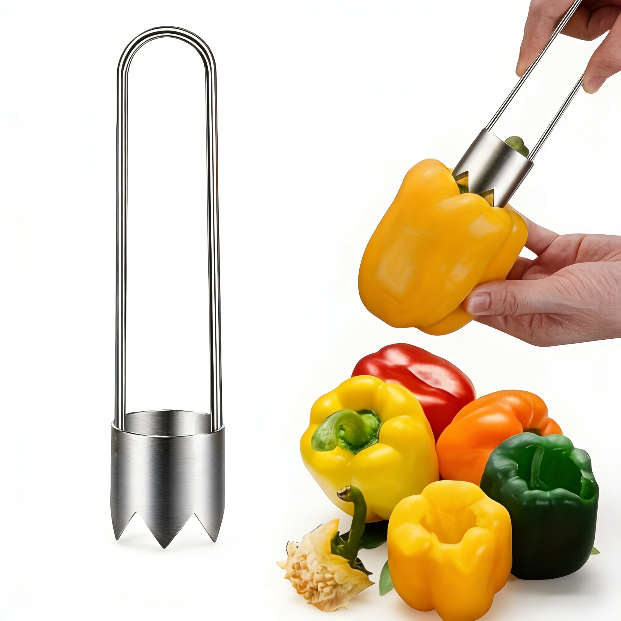 Kitchen Gadgets In - Stainless Steel Multi-Purpose Fruit Vegetable Corer