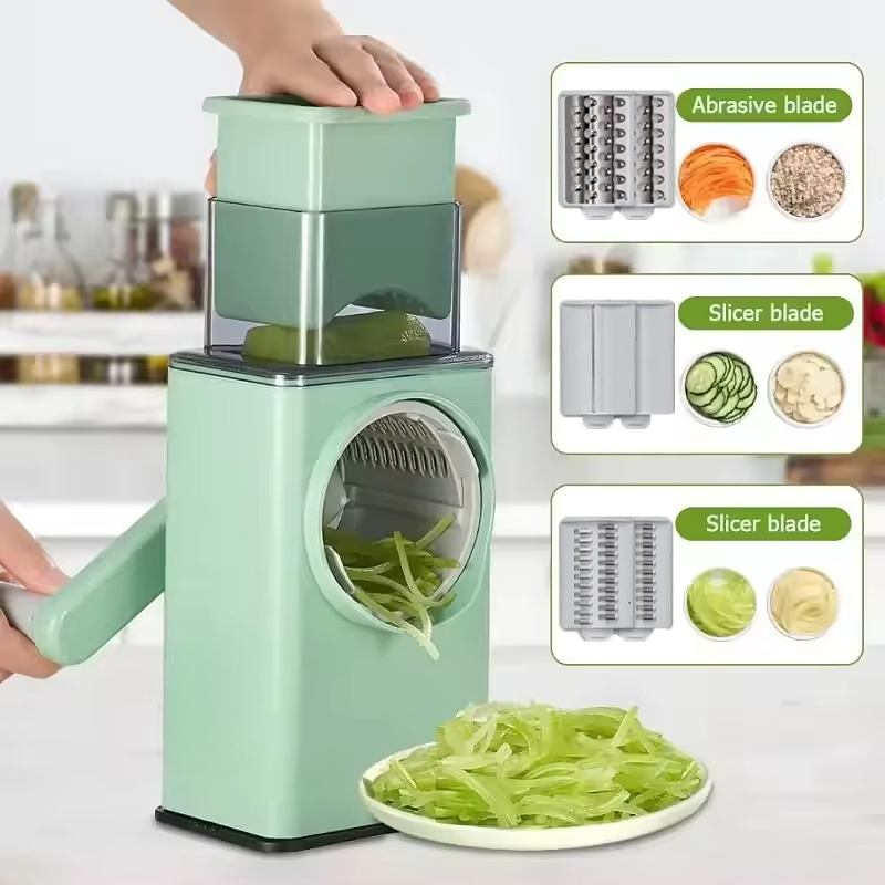 Apple Corer Slicer - 1pc Multi purpose hand cranked vegetable