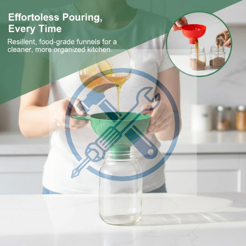 Kitchen Gadgets Popular - 2pcs/set Wide Mouth Funnel Plastic Popular