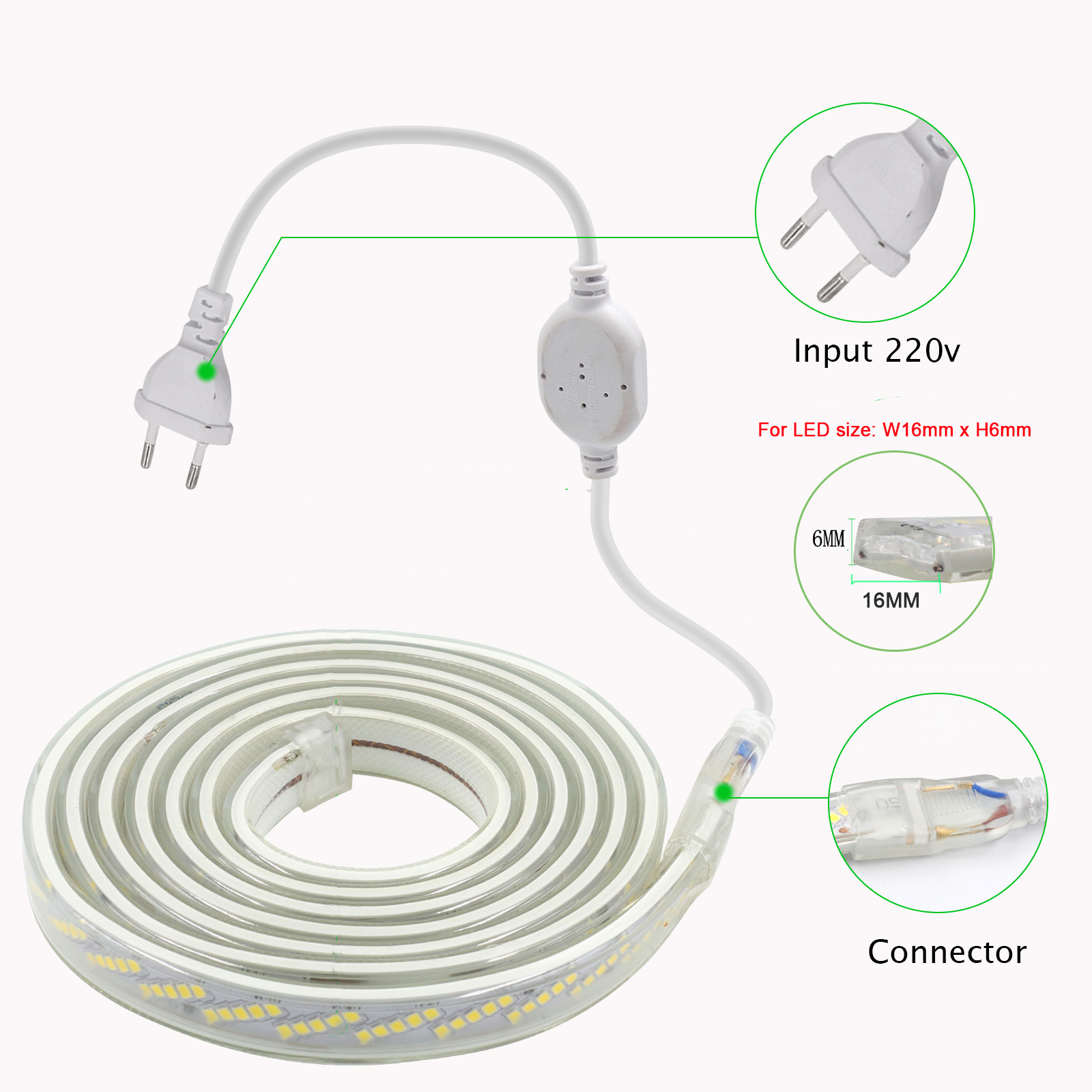 220V 230V COB LED Strip Light  - Kitchen Gadgets Uk avis et prix