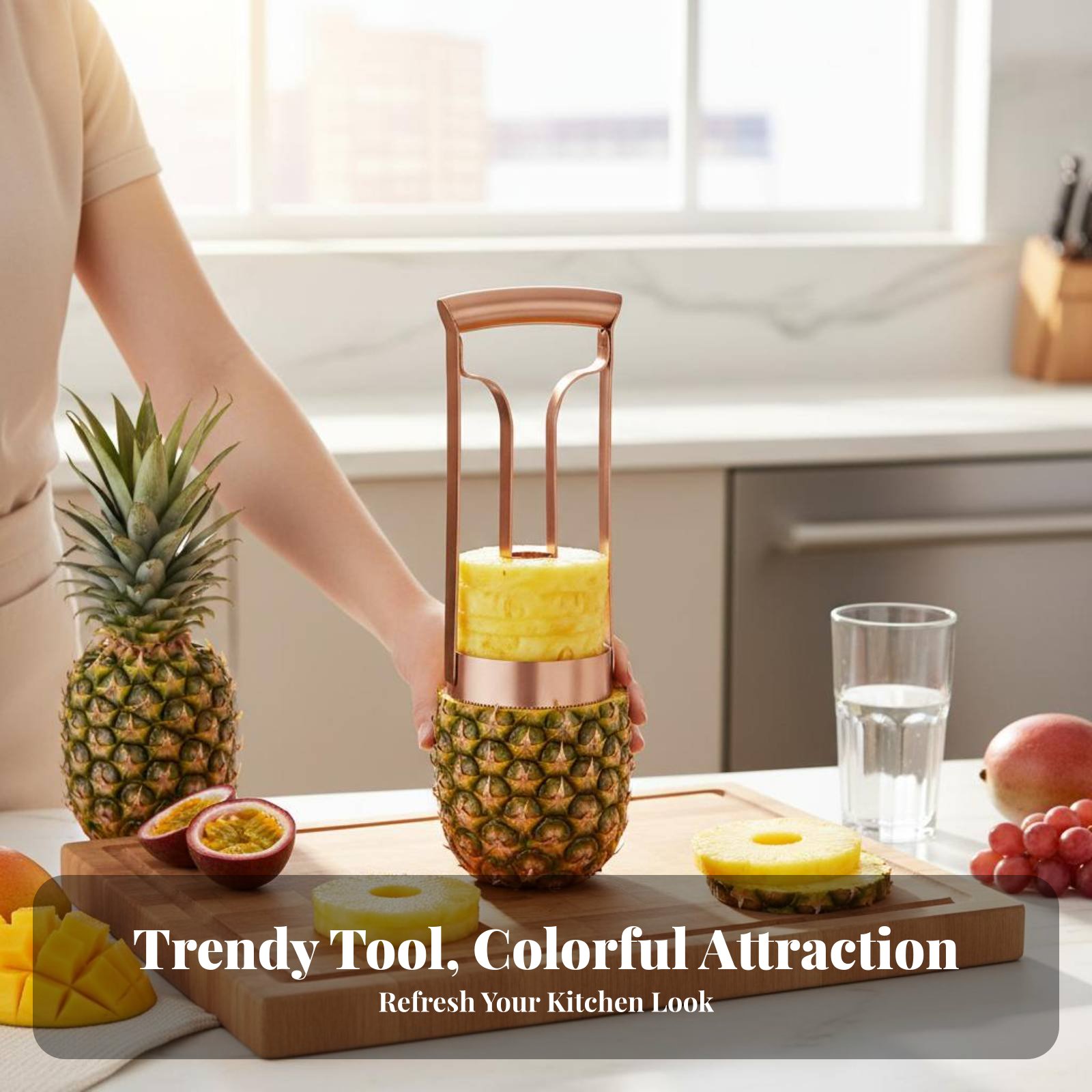 Stainless Steel Pineapple Cutt - Kitchen Gadgets Tools avis et prix