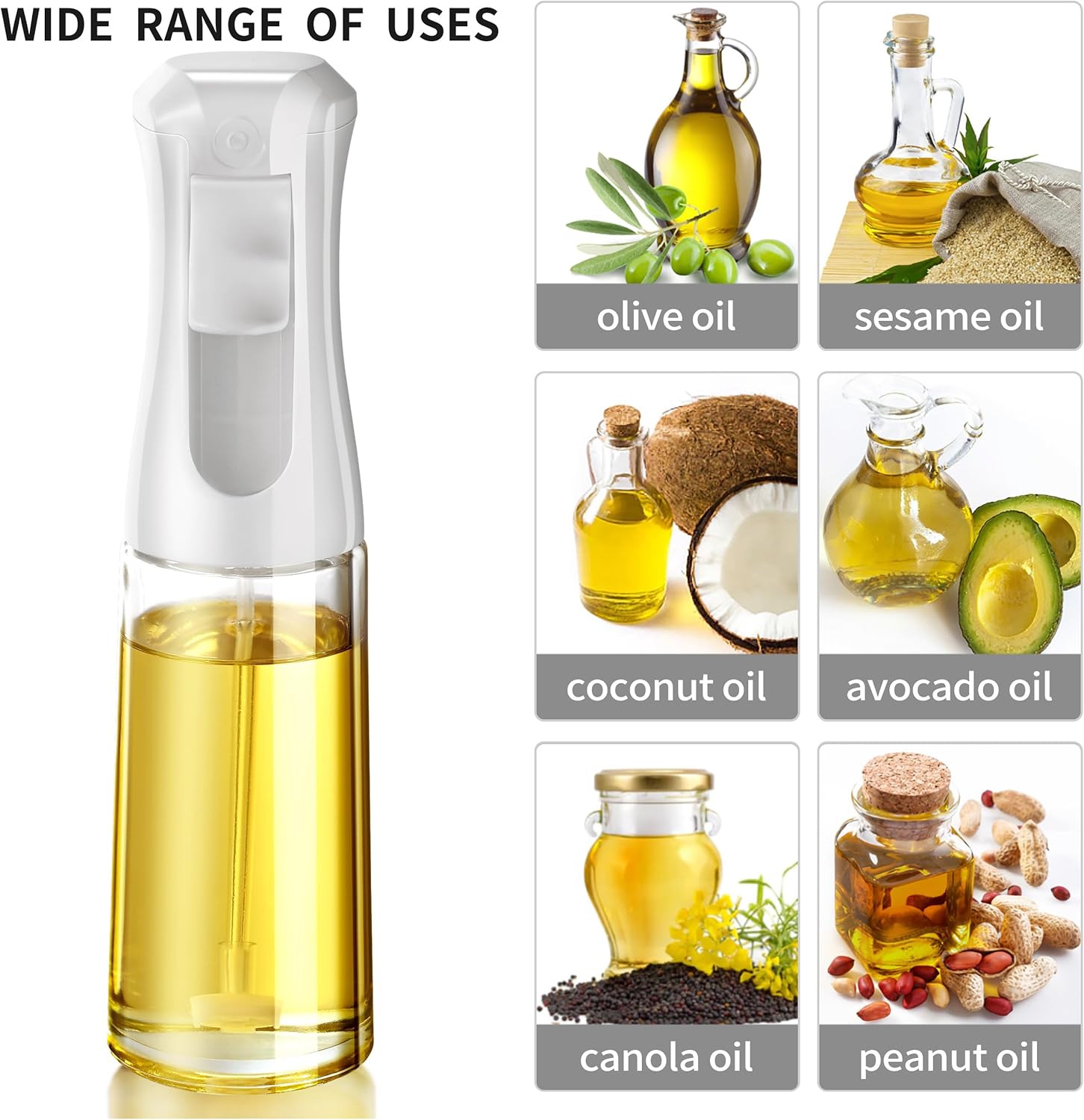 200ml Glass Oil Sprayer for Ai - Kitchen Gadgets Images avis et prix