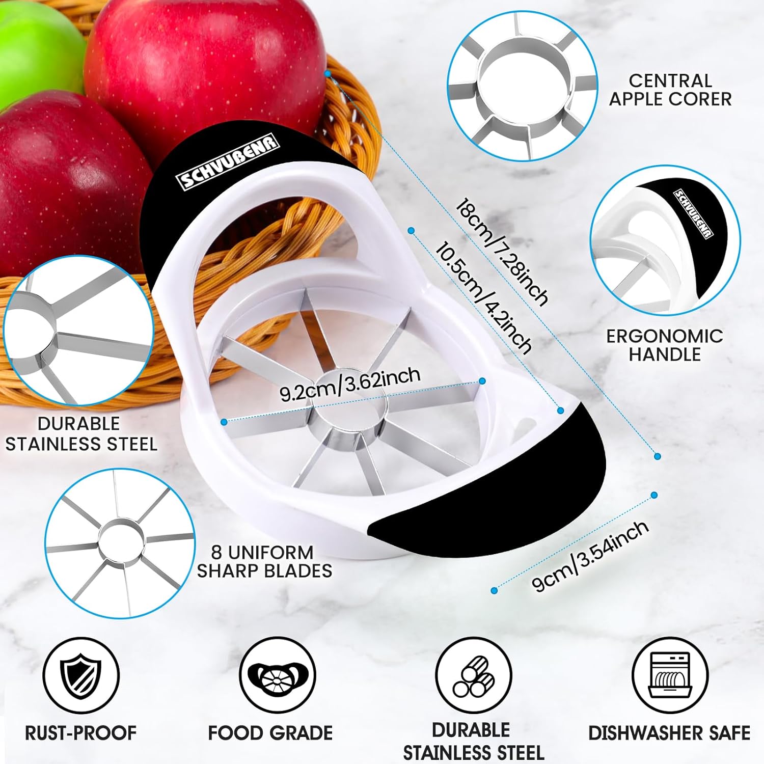 3.5 Inch Apple Slicer - Stainl - Apple Corer Slicer avis et prix