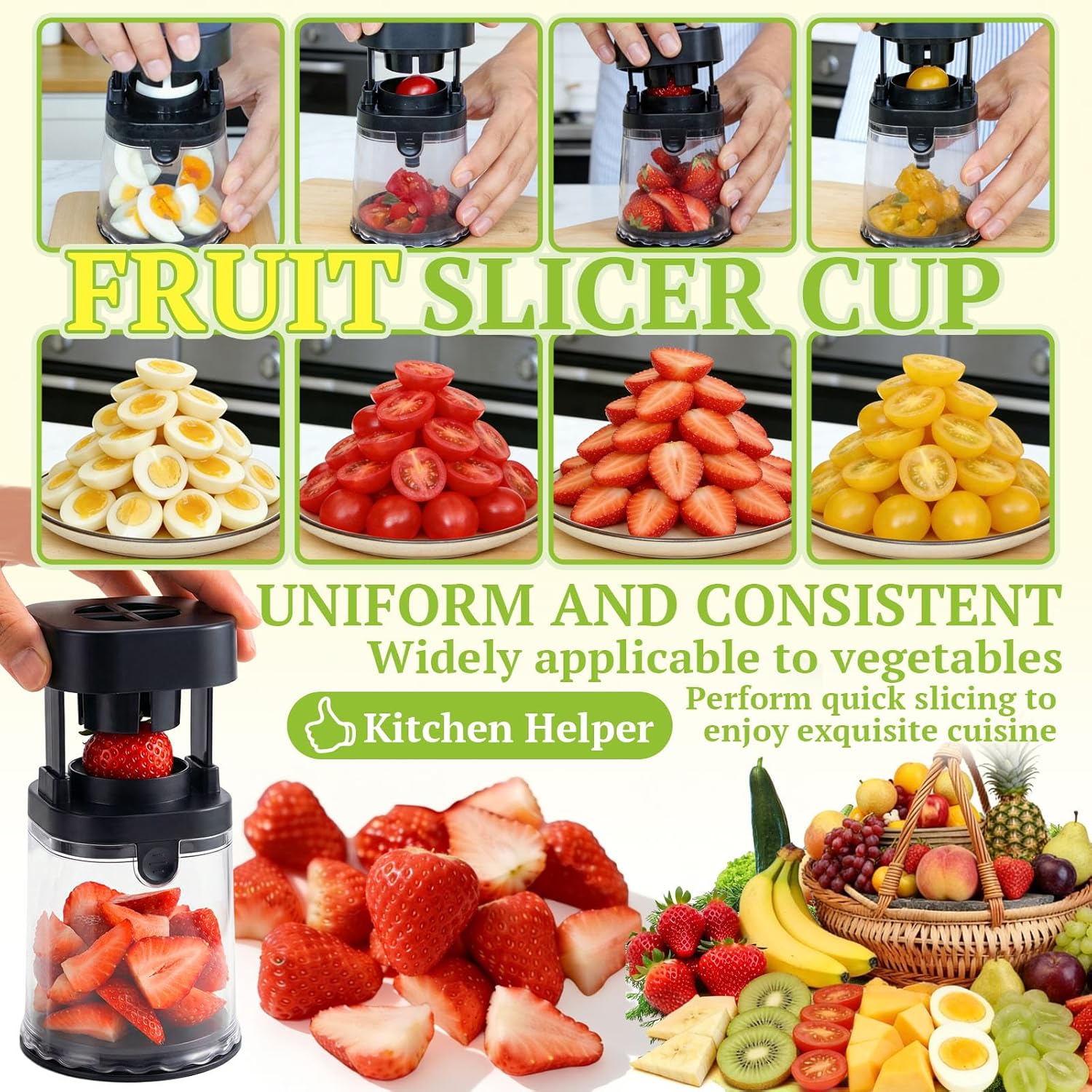 Fruit Slicer Cup, Strawberry S - Kitchen Gadgets Images avis et prix
