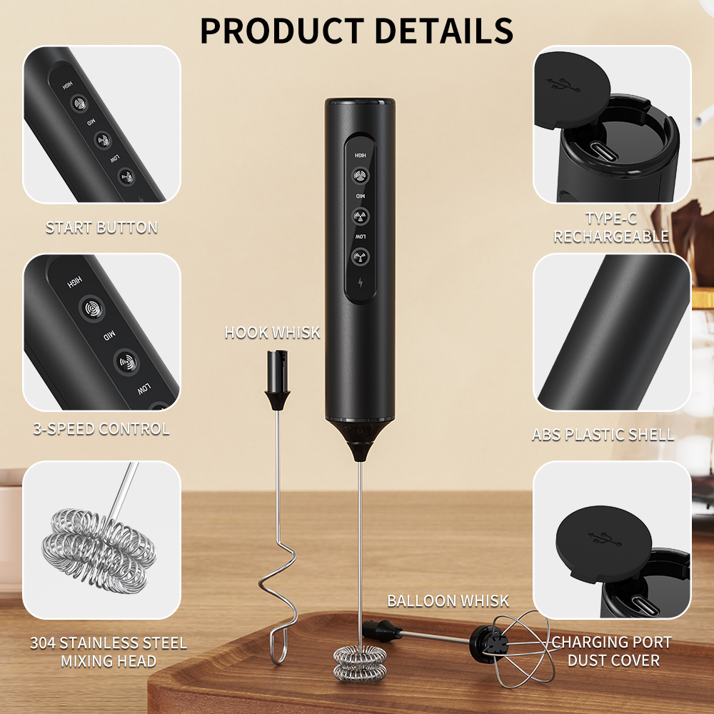 3 in 1 Electric Handheld Milk  - Kitchen Gadgets Tools avis et prix