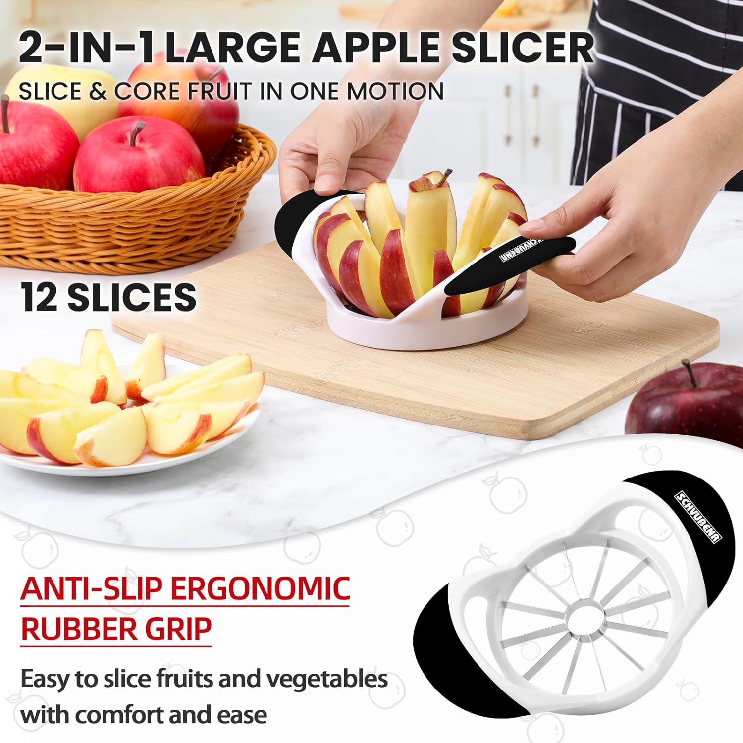 12-Blade Apple Slicer and Core - Apple Corer Slicer avis et prix