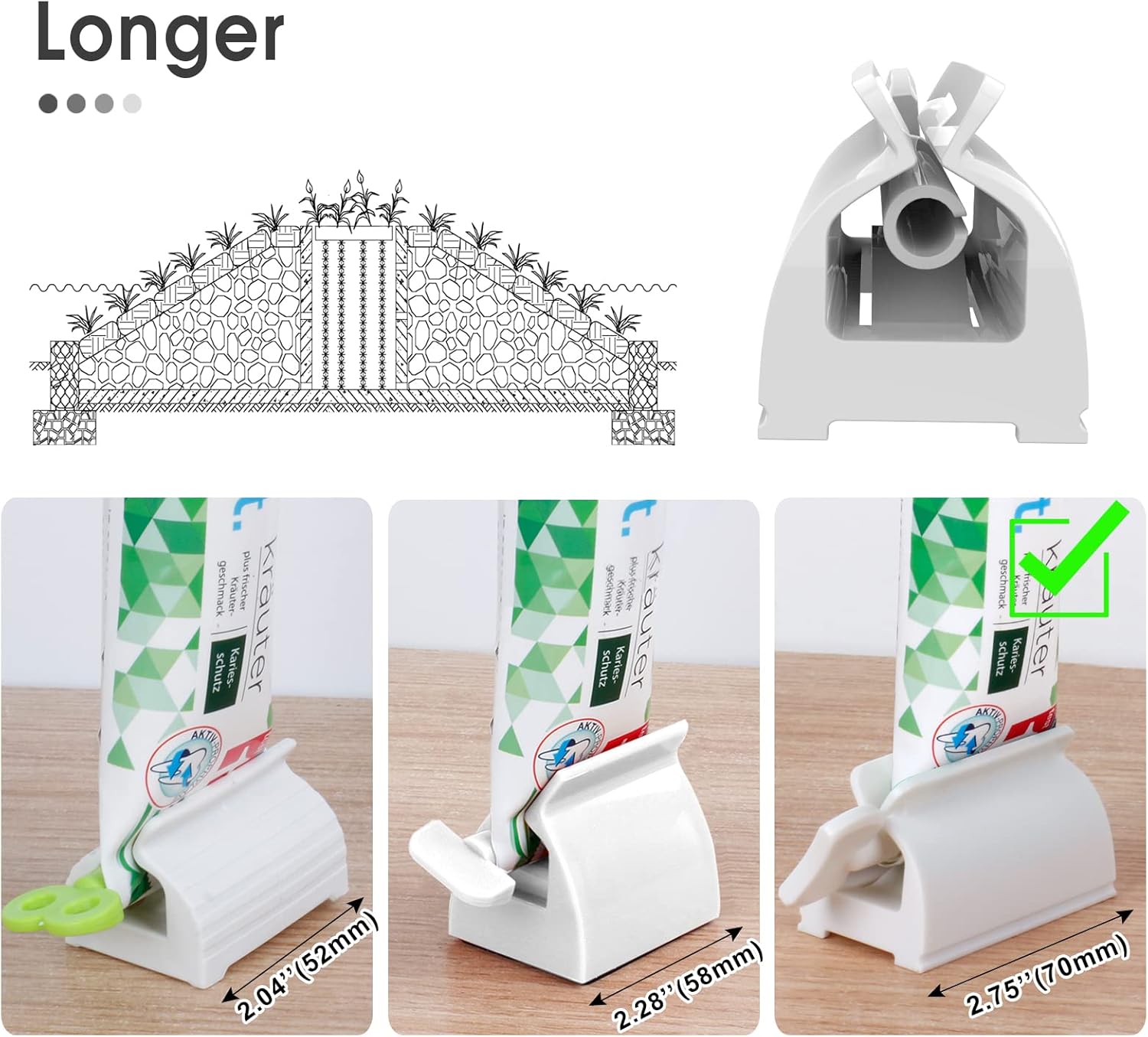 3 PCS Tube Squeezer for Toothp - Kitchen Gadgets Images avis et prix