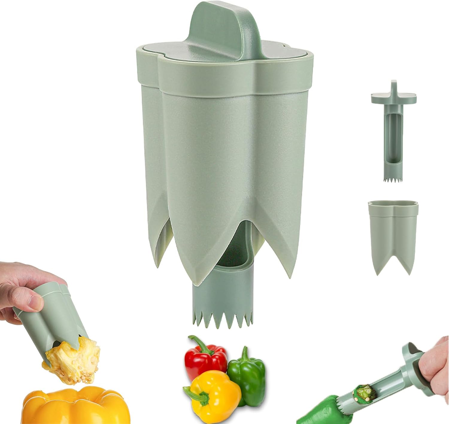 2-in-1 Bell Pepper Corer and S - Kitchen Gadgets Images avis et prix