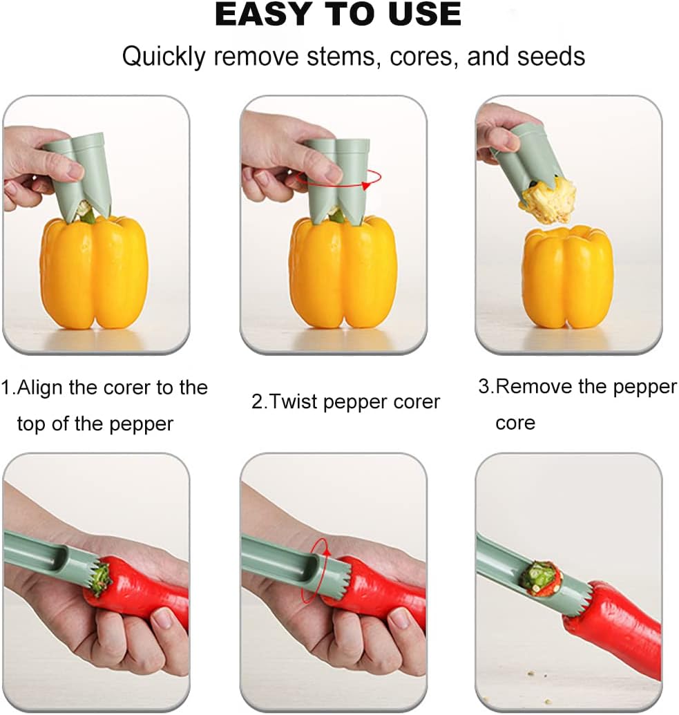 2-in-1 Bell Pepper Corer and S - Kitchen Gadgets Images avis et prix