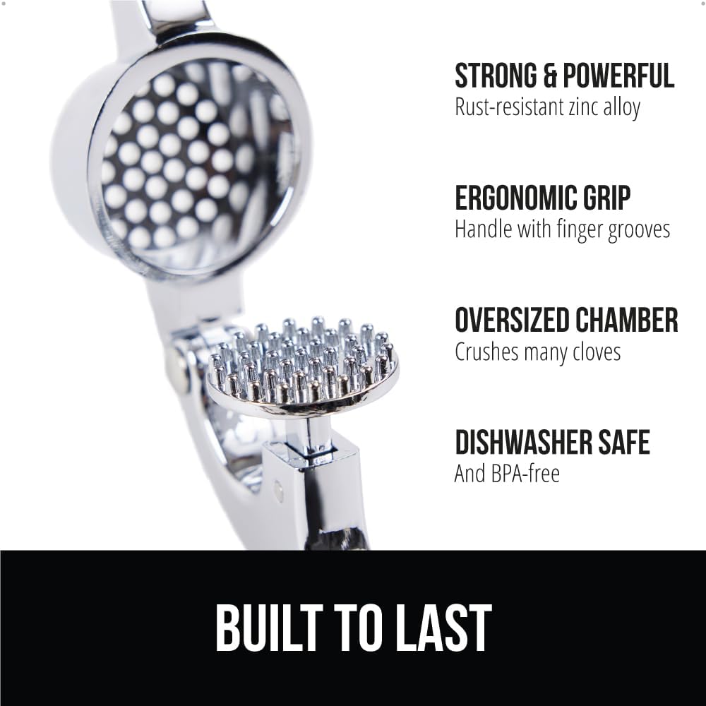 Heavy Duty Garlic Press & Peel - Kitchen Gadgets Images avis et prix