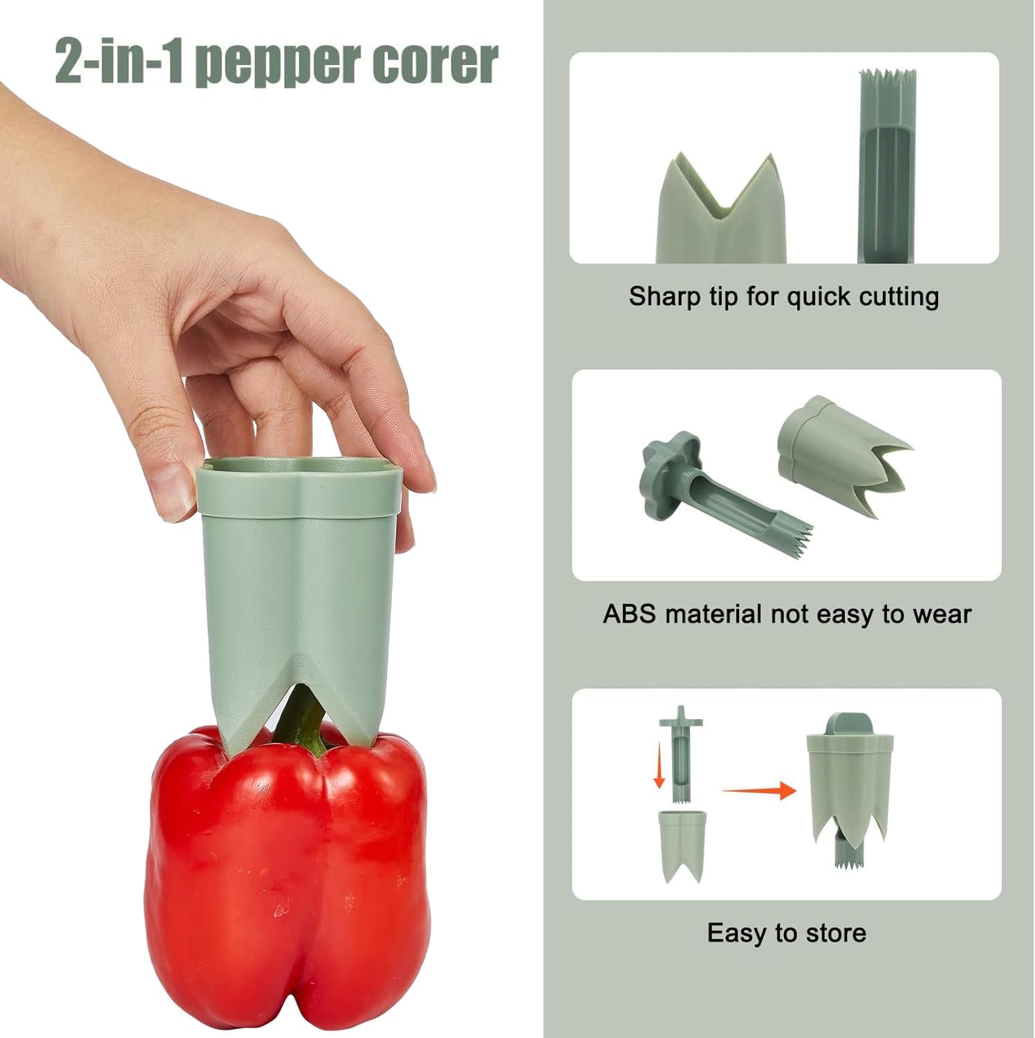 Bell Pepper Corer Tool with Se - Kitchen Gadgets Images avis et prix