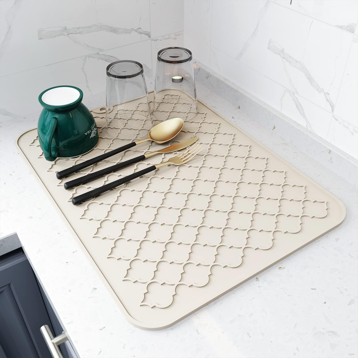 Silicone Dish Drying Mat for K - Kitchen Gadgets Images avis et prix