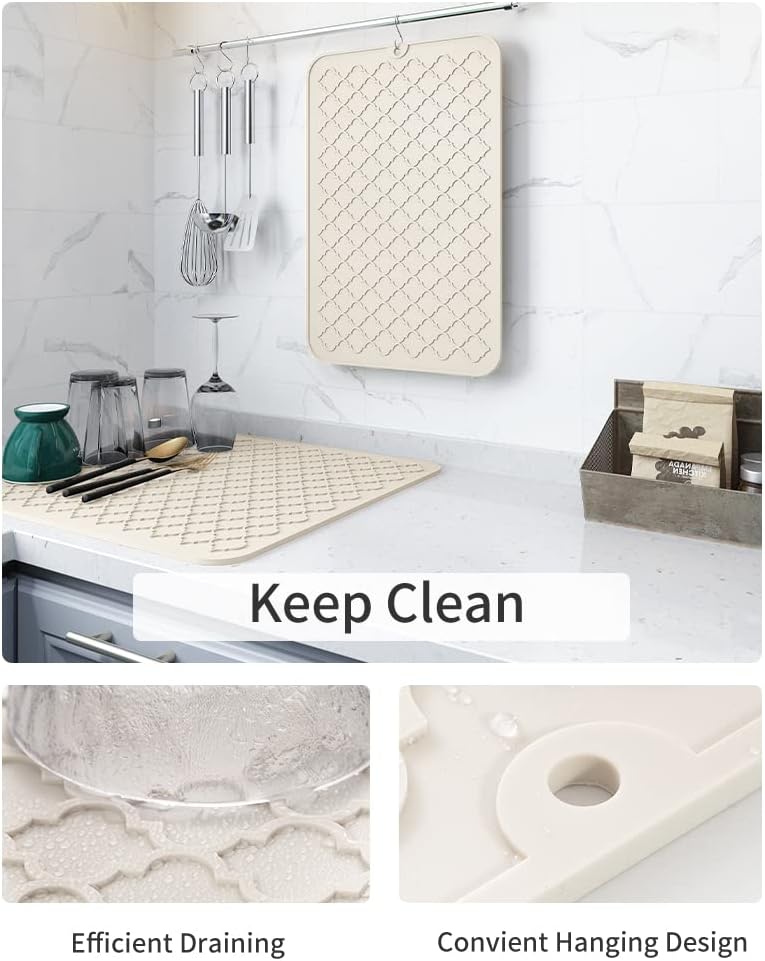 Silicone Dish Drying Mat for K - Kitchen Gadgets Images avis et prix