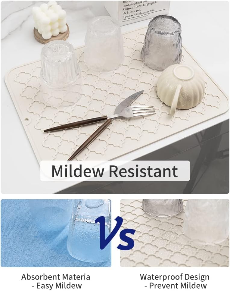 Silicone Dish Drying Mat for K - Kitchen Gadgets Images avis et prix