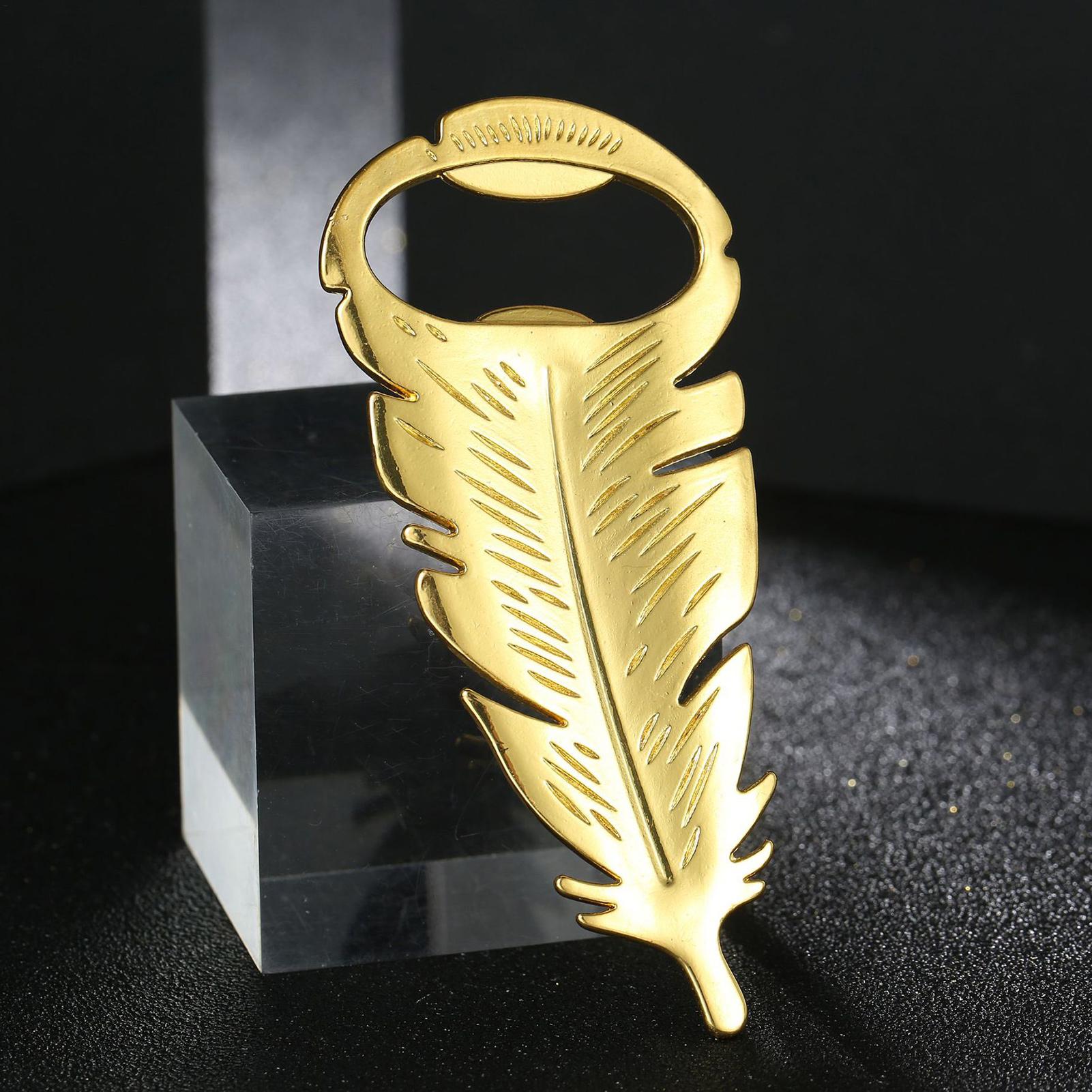 Beer Bottle Opener Gold Feathe - Kitchen Gadgets Dropshipping avis et prix