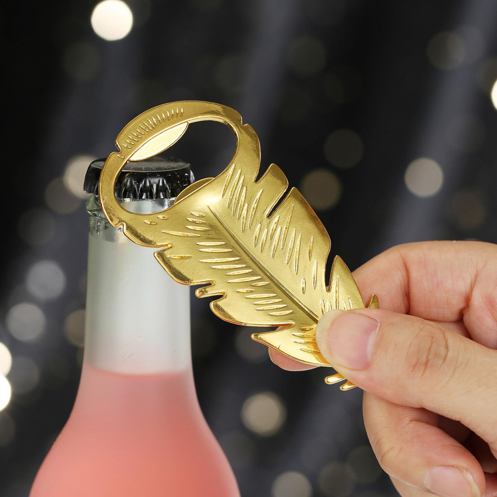 Beer Bottle Opener Gold Feathe - Kitchen Gadgets Dropshipping avis et prix
