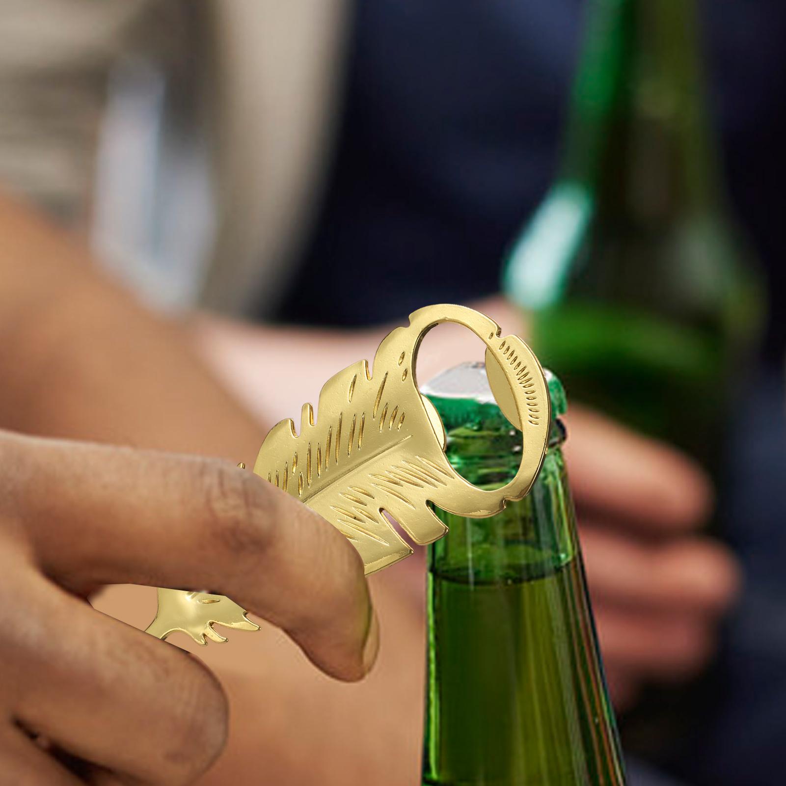 Beer Bottle Opener Gold Feathe - Kitchen Gadgets Dropshipping avis et prix