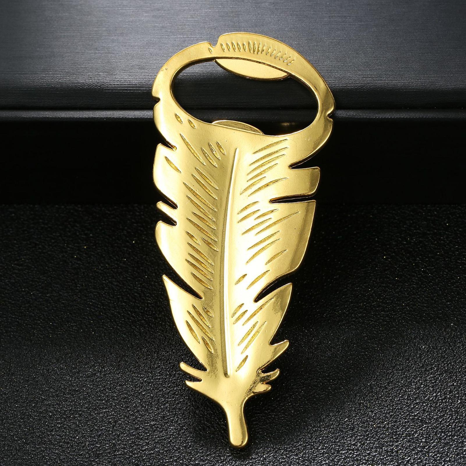 Beer Bottle Opener Gold Feathe - Kitchen Gadgets Dropshipping avis et prix