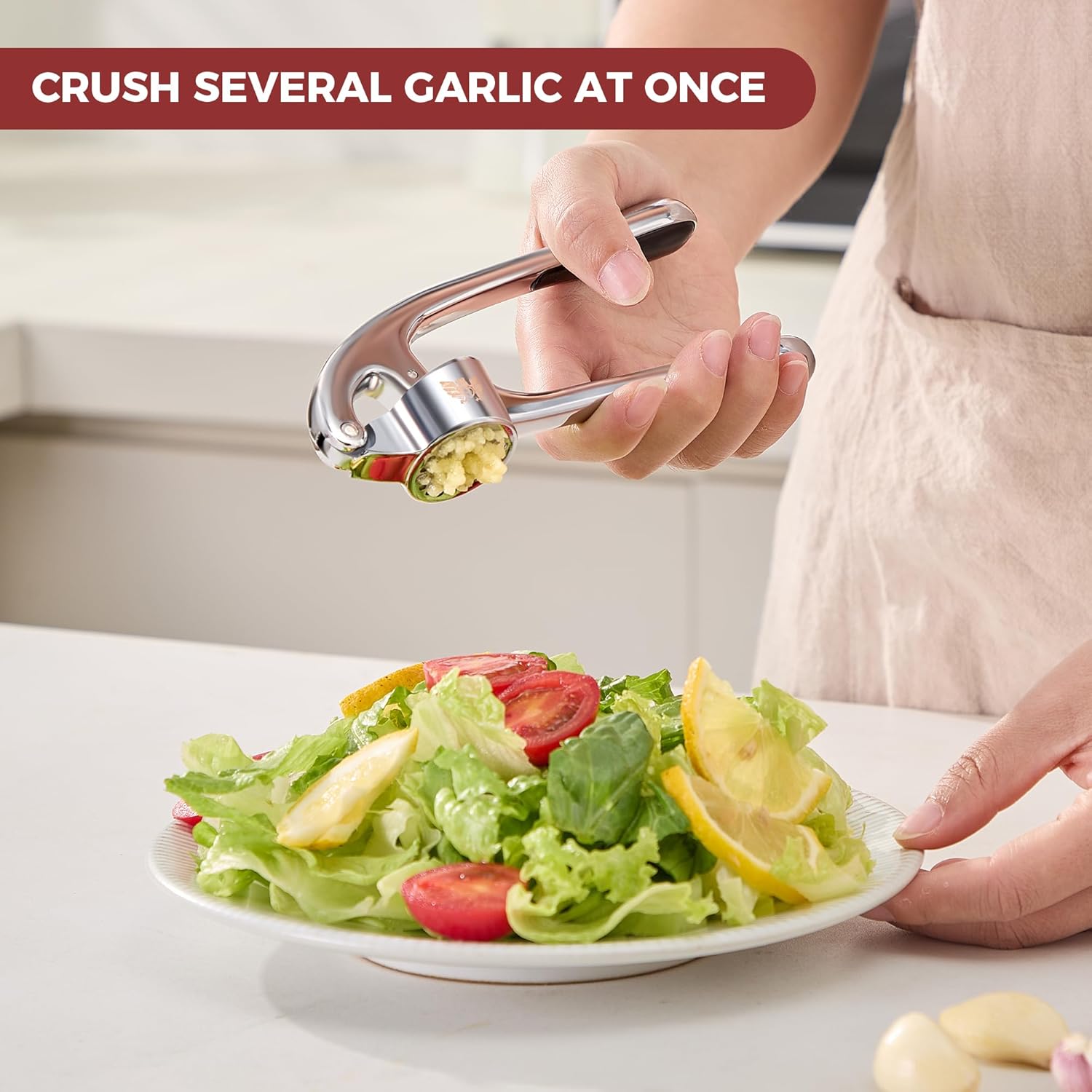 Heavy-Duty Garlic Press Set -  - Kitchen Gadgets Images avis et prix