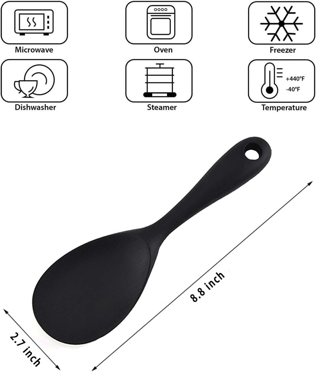 Silicone Rice Paddle Spoon Set - Kitchen Gadgets Images avis et prix