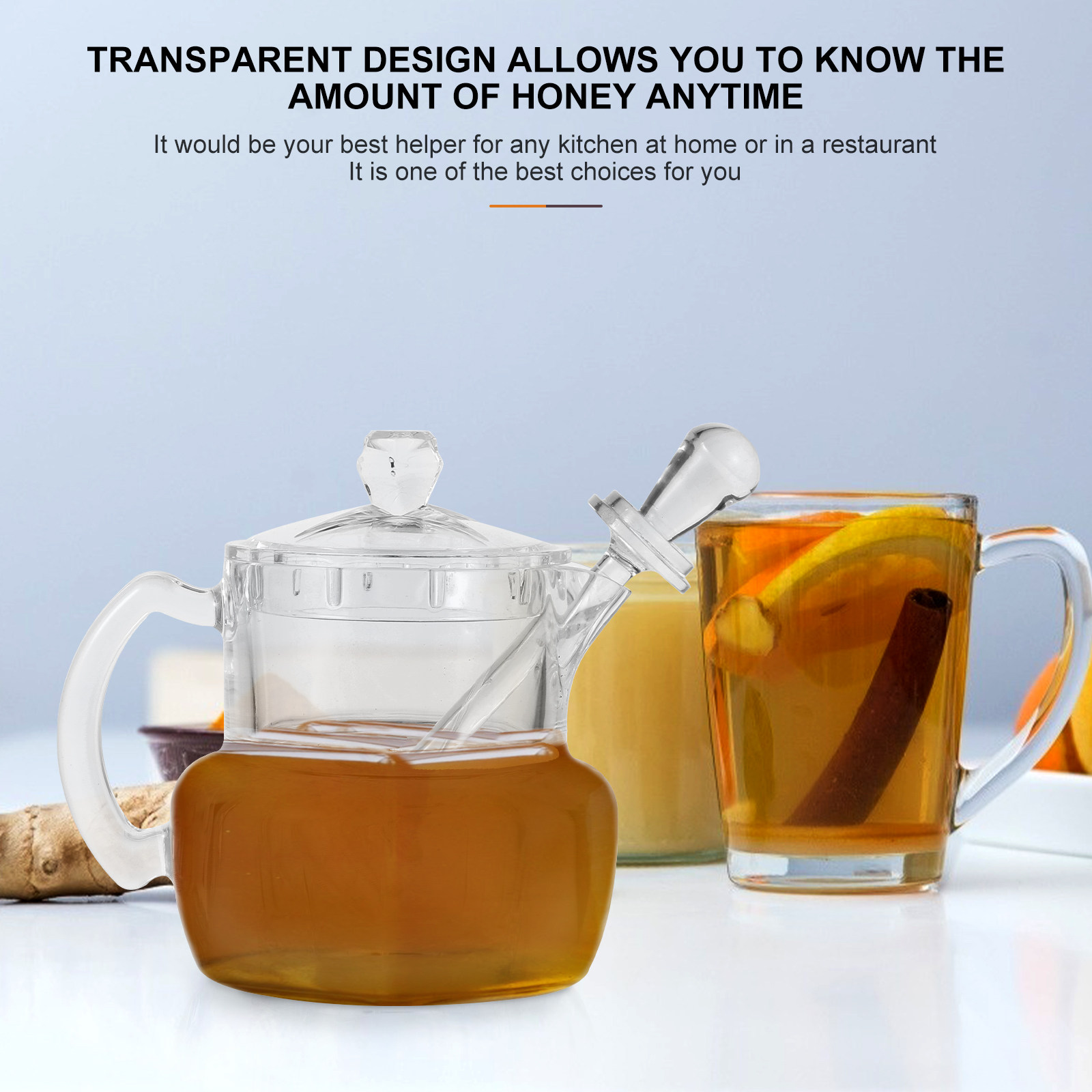1Set Acrylic Honey Jar with Di - Kitchen Gadgets Dropshipping avis et prix