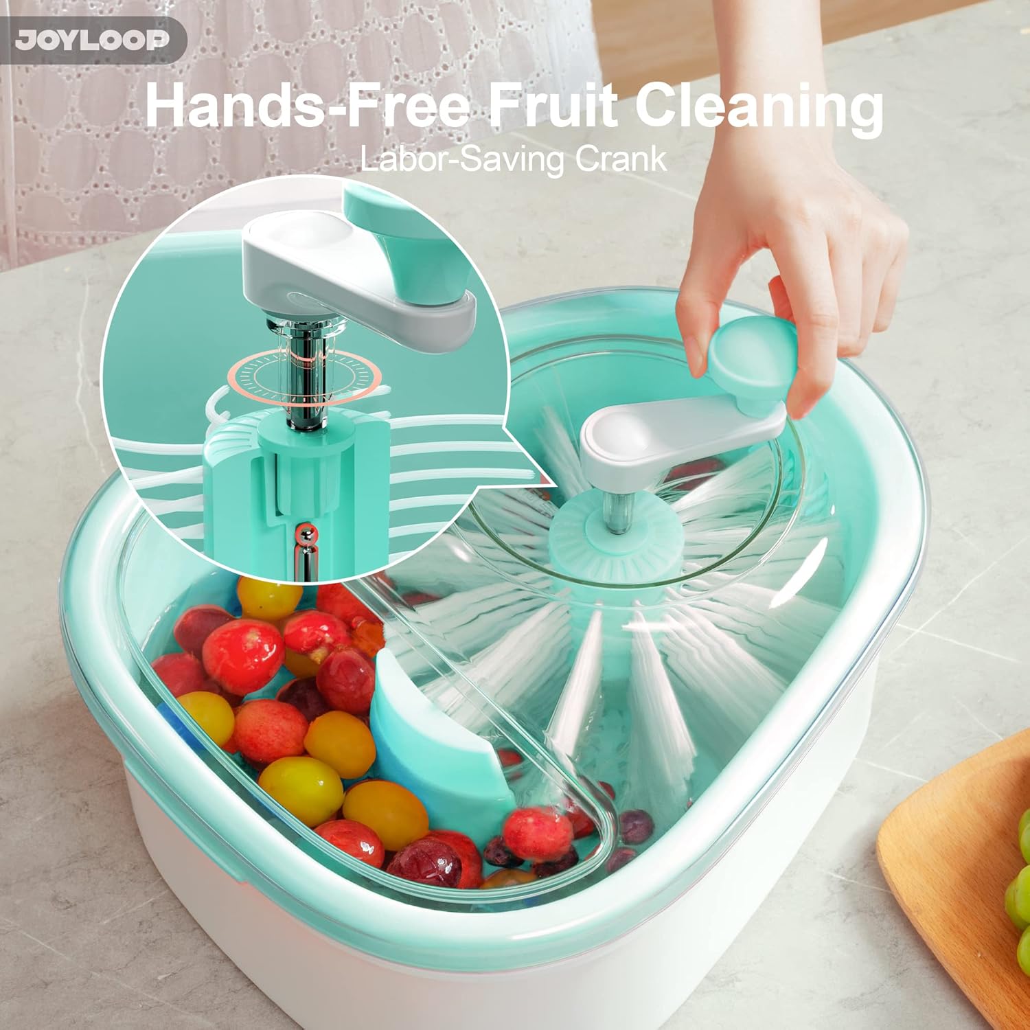 Large Fruit Washer Spinner wit - Kitchen Gadgets Images avis et prix