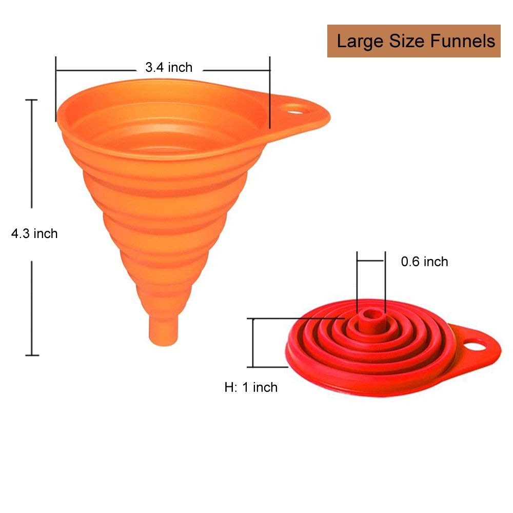 4-Pack Collapsible Silicone Fu - Kitchen Gadgets Images avis et prix