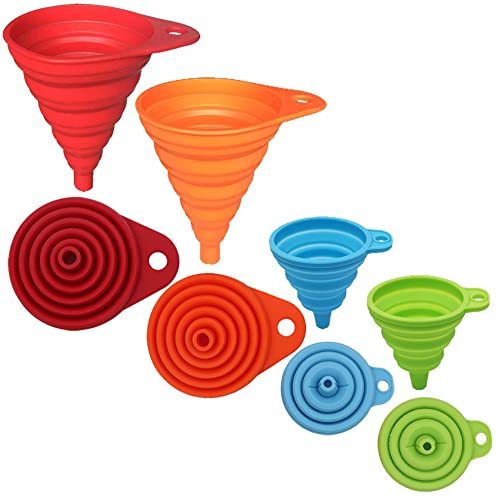 4-Pack Collapsible Silicone Fu - Kitchen Gadgets Images avis et prix