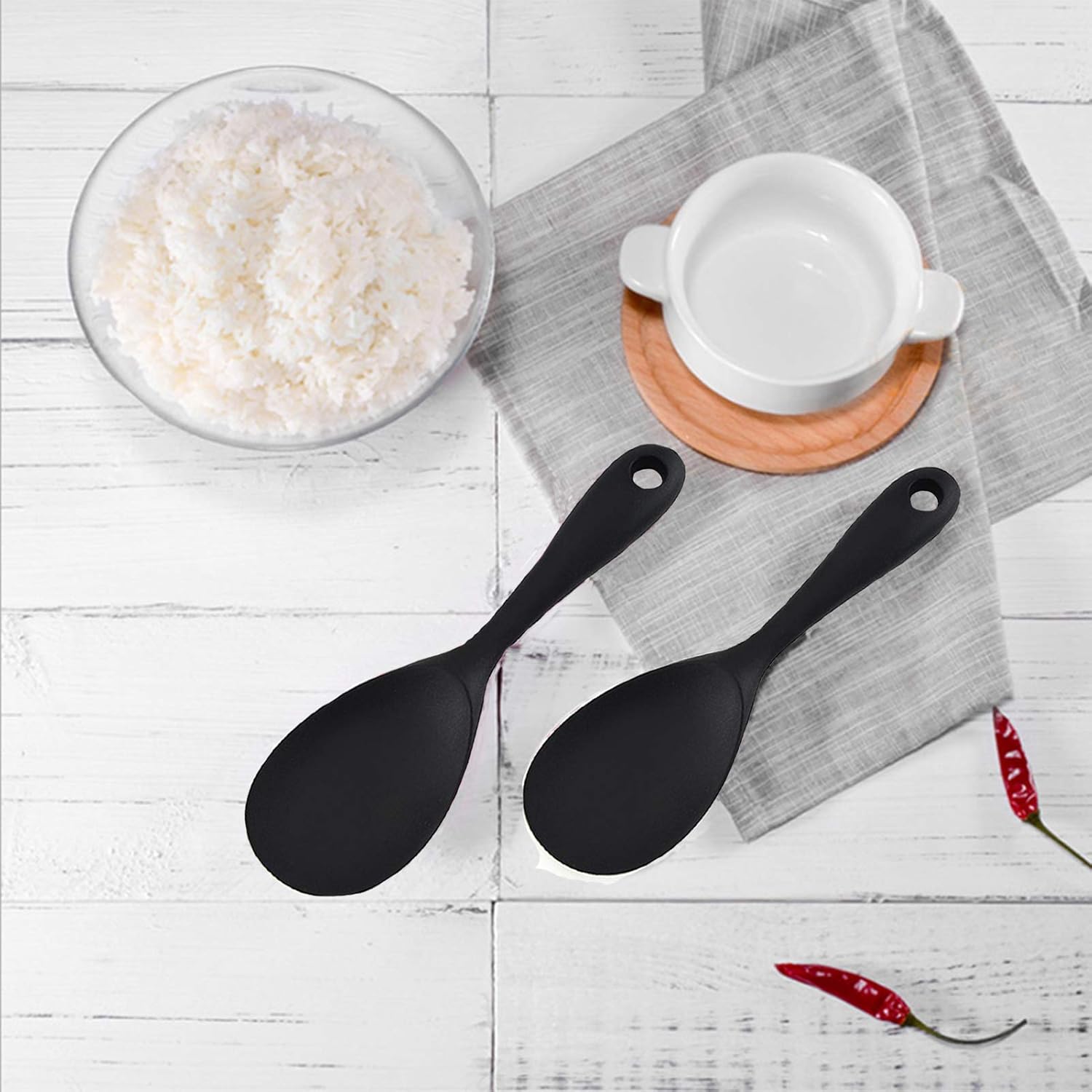 Non-Stick Silicone Rice Paddle - Kitchen Gadgets Images avis et prix