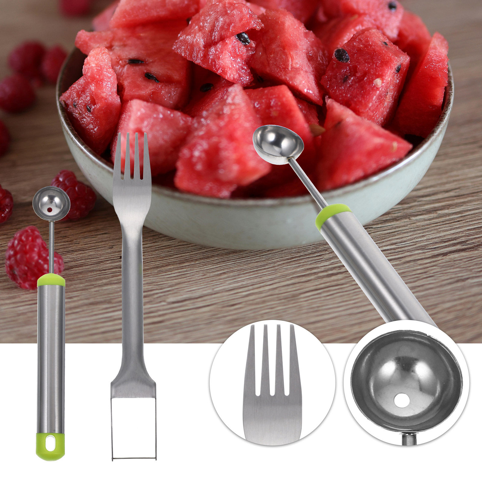 1 Set Of Metal Watermelon Slic - Kitchen Gadgets In avis et prix