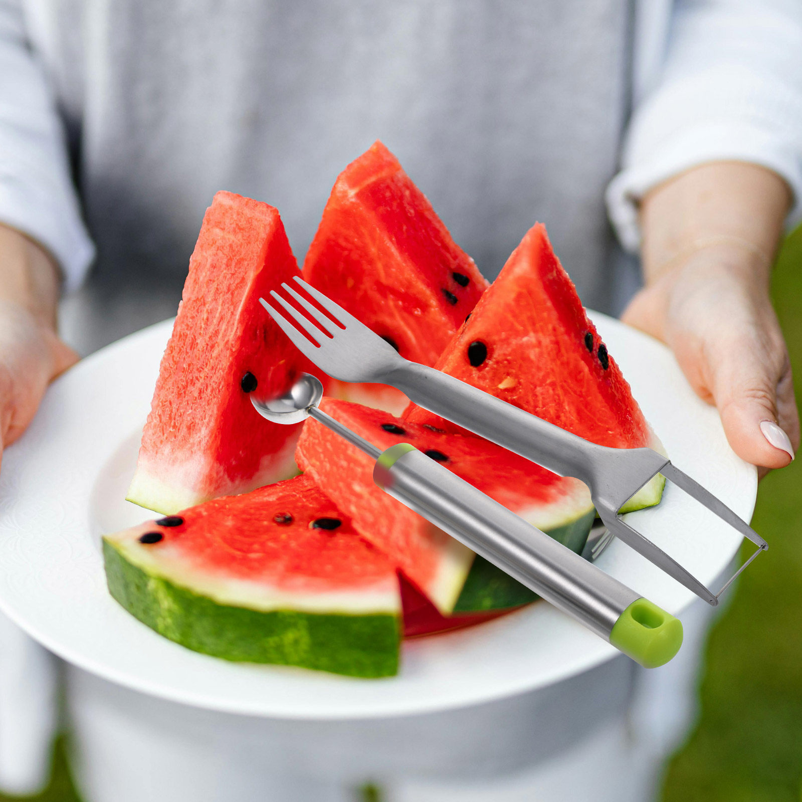 1 Set Of Metal Watermelon Slic - Kitchen Gadgets In avis et prix