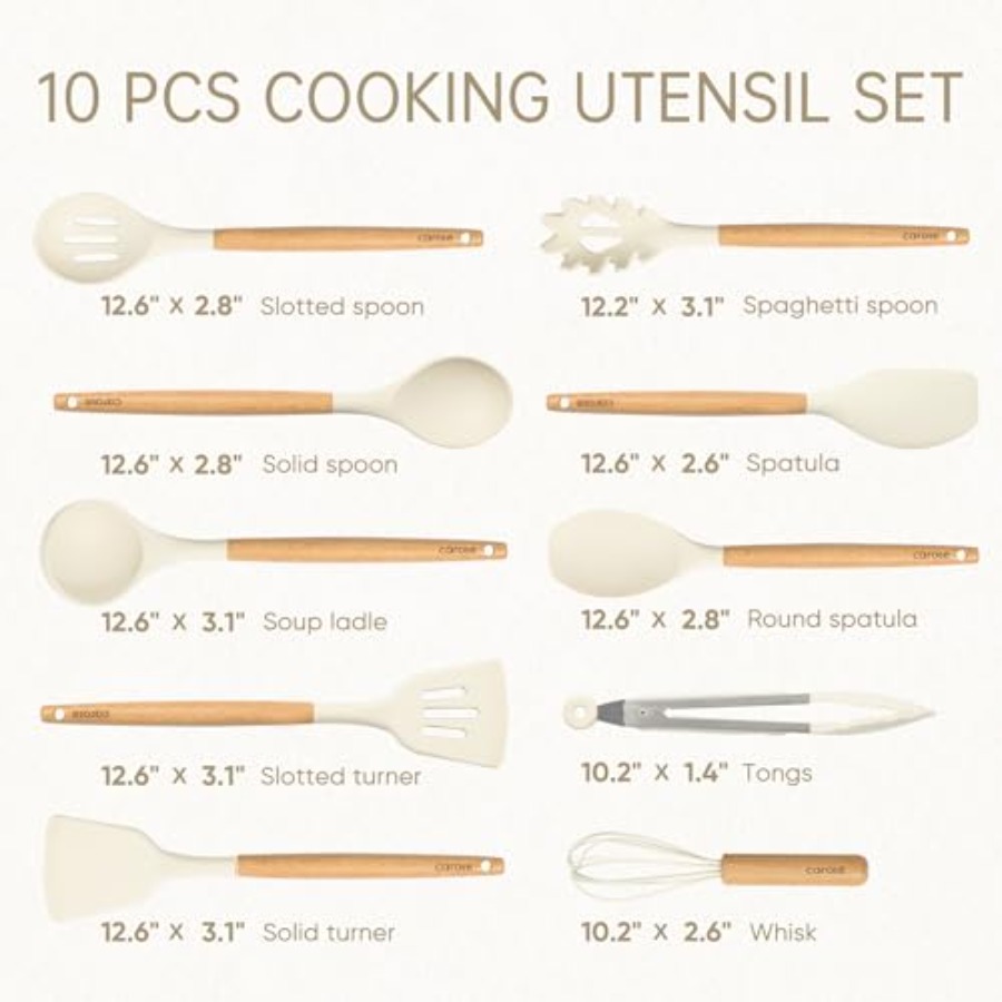 Silicone Cooking Utensils Set, - Silicone Spatula Set avis et prix